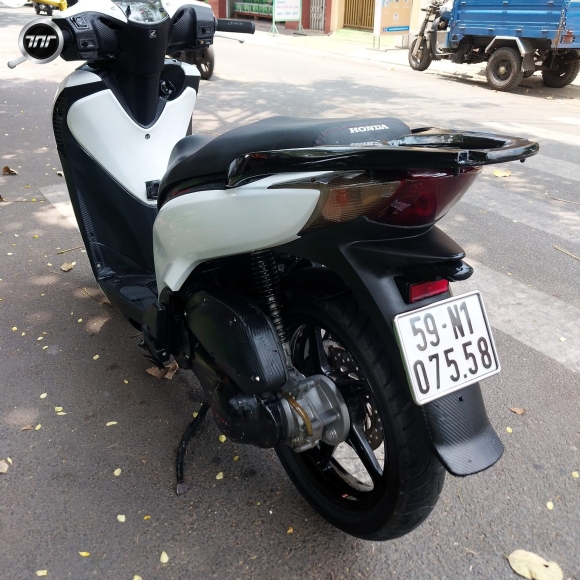Honda @ up SH 2012 2 đĩa trắng đen sporty 