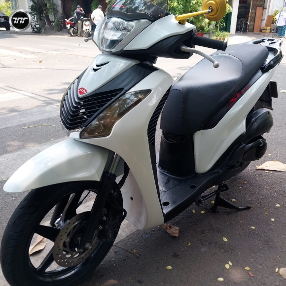 Honda @ up SH 2012 2 đĩa trắng đen sporty 